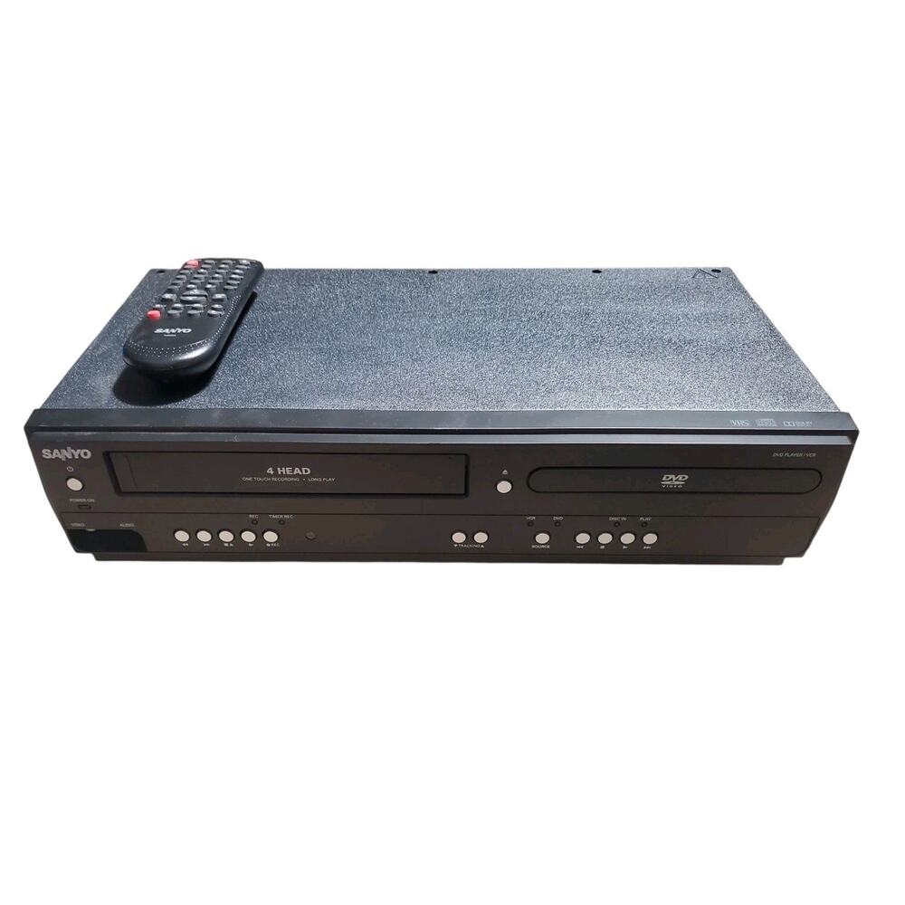 Sanyo FWDV225F DVD VHS Combo Player With Remote- Tested and Works